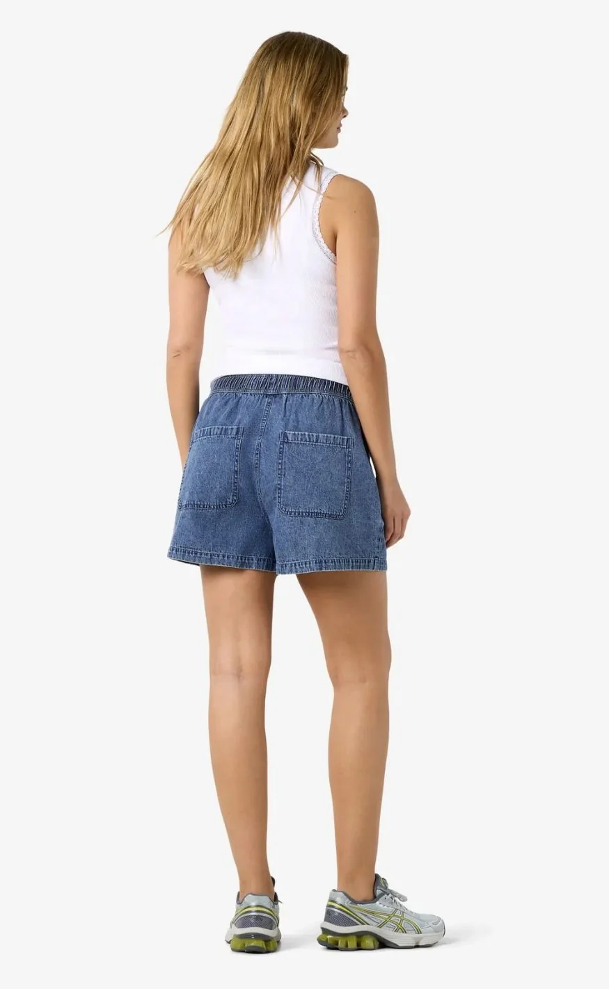 Noisy May Shorts - Enza - Medium Blue Denim - Image 7