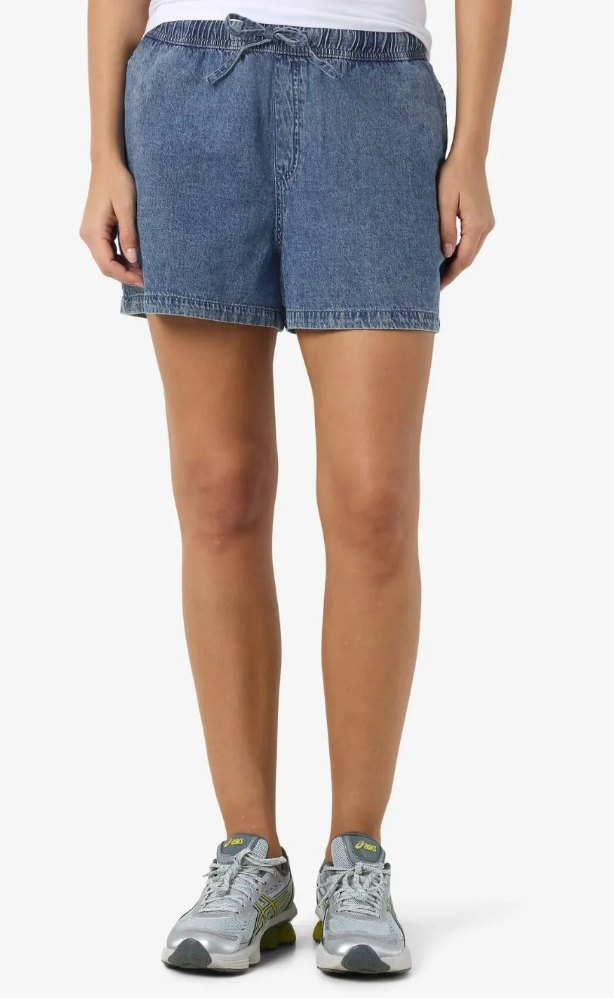 Noisy May Shorts - Enza - Medium Blue Denim - Image 8