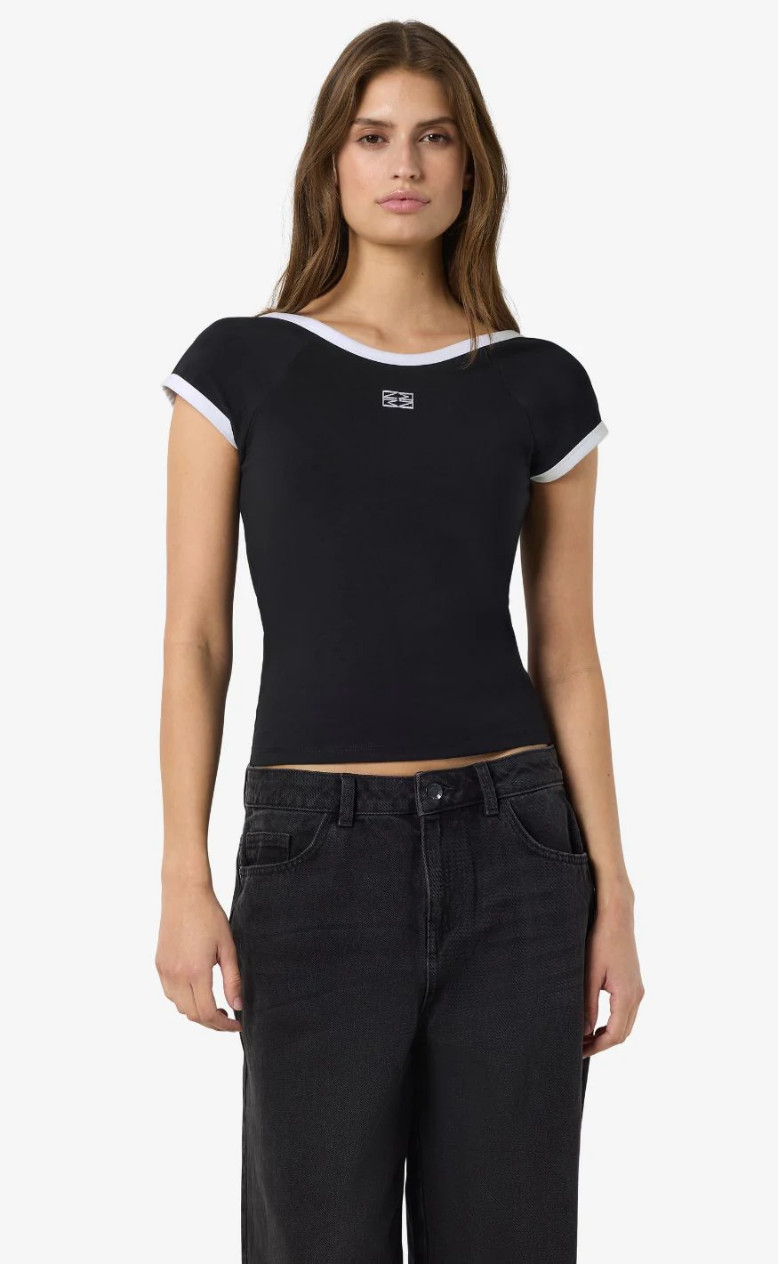 Noisy May T-shirt - Twin - Black/White Contrast - Image 2