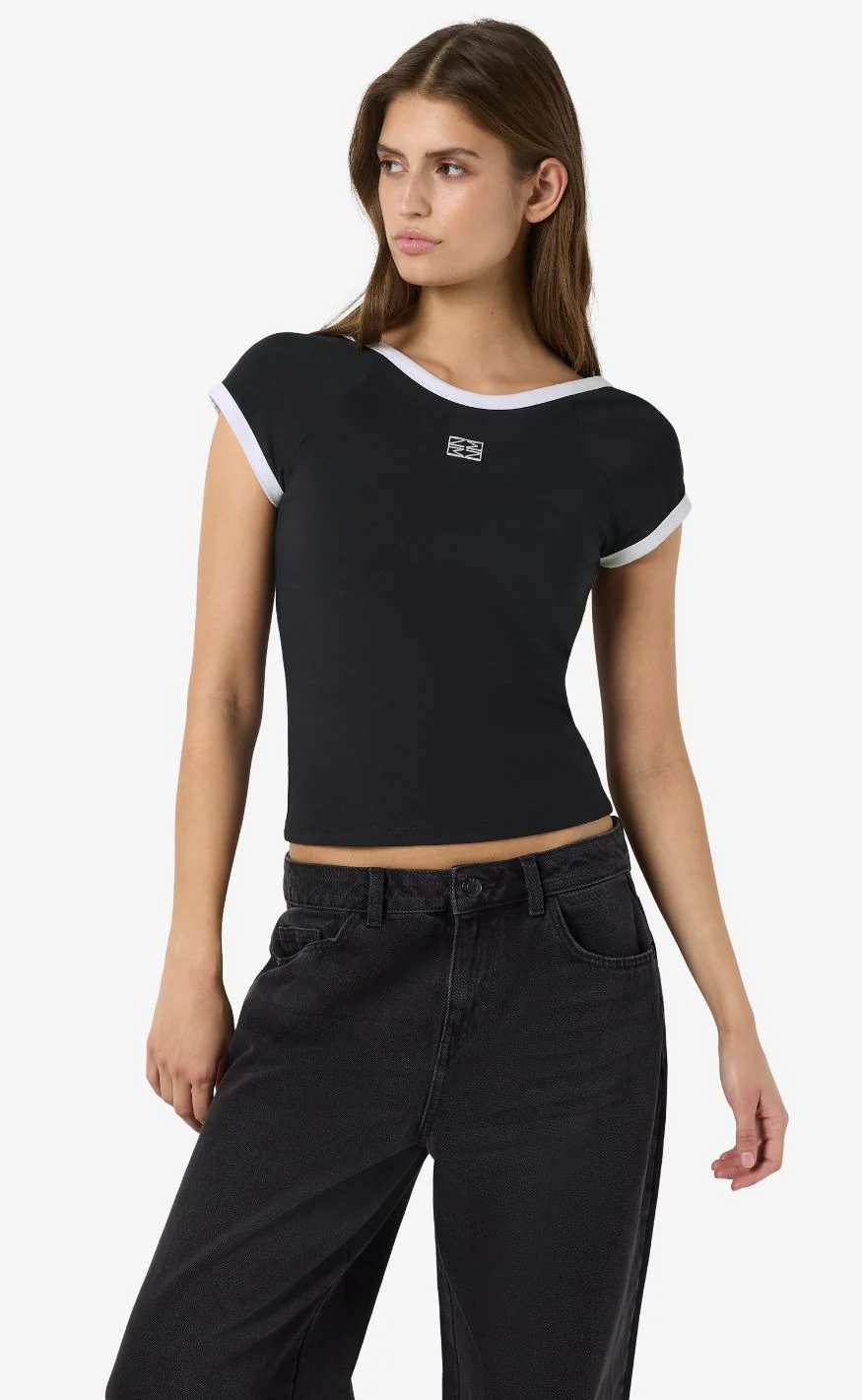 Noisy May T-shirt - Twin - Black/White Contrast - Image 6