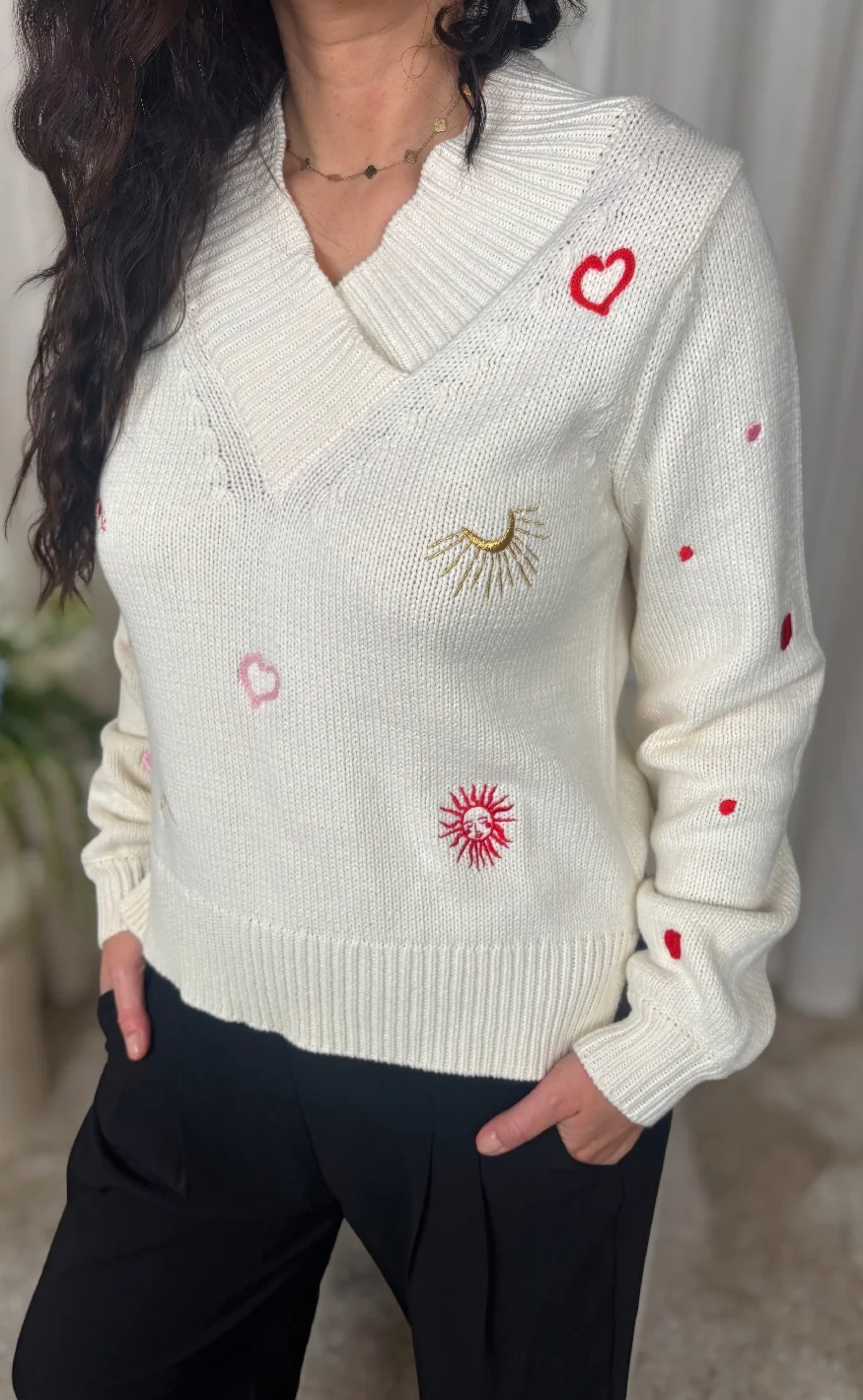 Nümph Pullover - Soleima Mix - Pristine - Image 2
