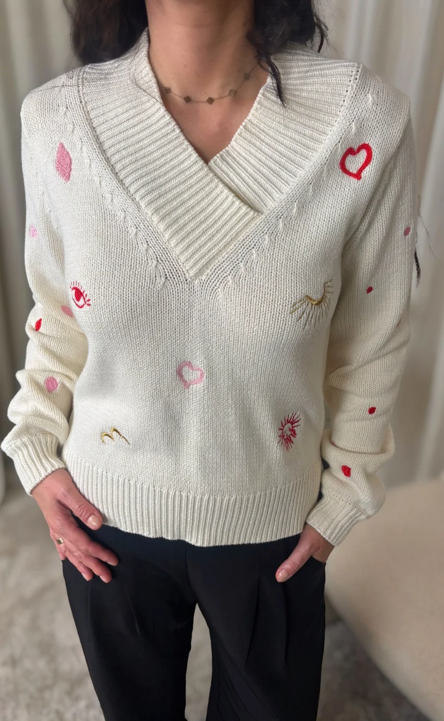 Nümph Pullover - Soleima Mix - Pristine - Image 3
