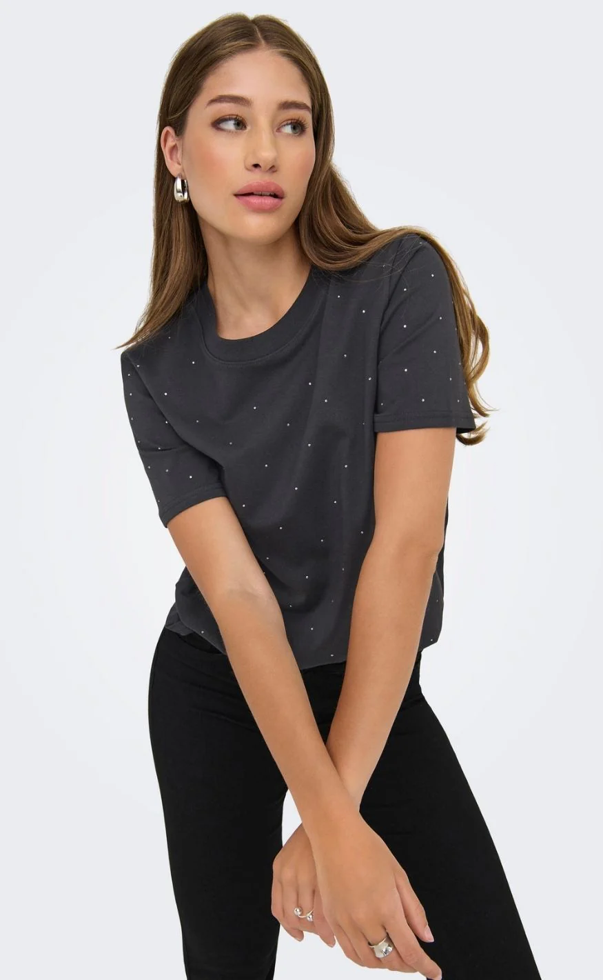 ONLY T-shirt - Monja Studs - Phantom Studs - Image 2