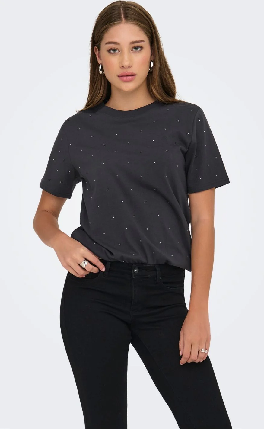 ONLY T-shirt - Monja Studs - Phantom Studs - Image 4
