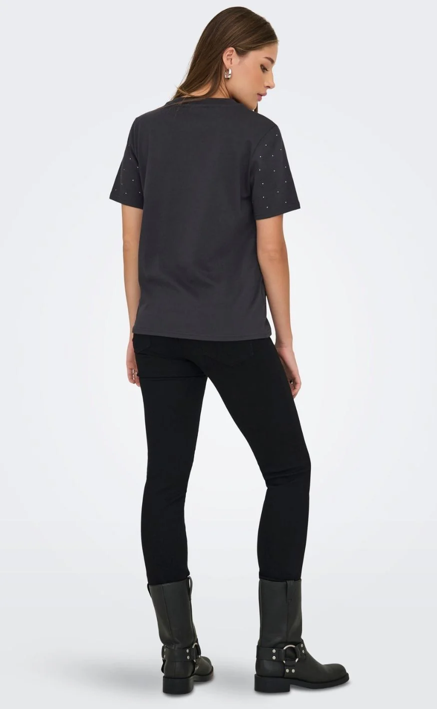 ONLY T-shirt - Monja Studs - Phantom Studs - Image 7