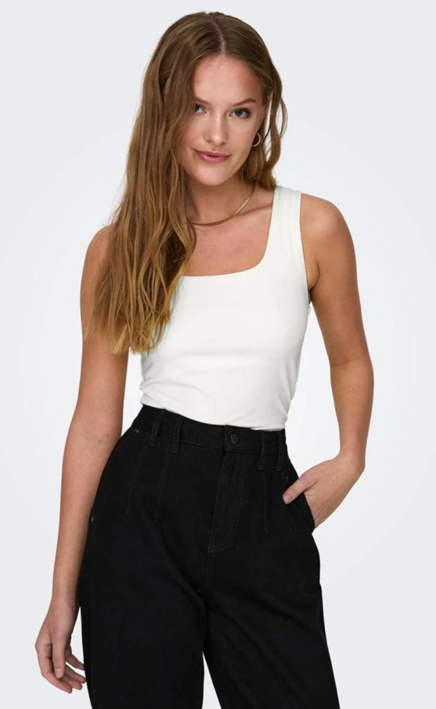 ONLY Top - Lea 2 Ways - Cloud Dancer - Image 3
