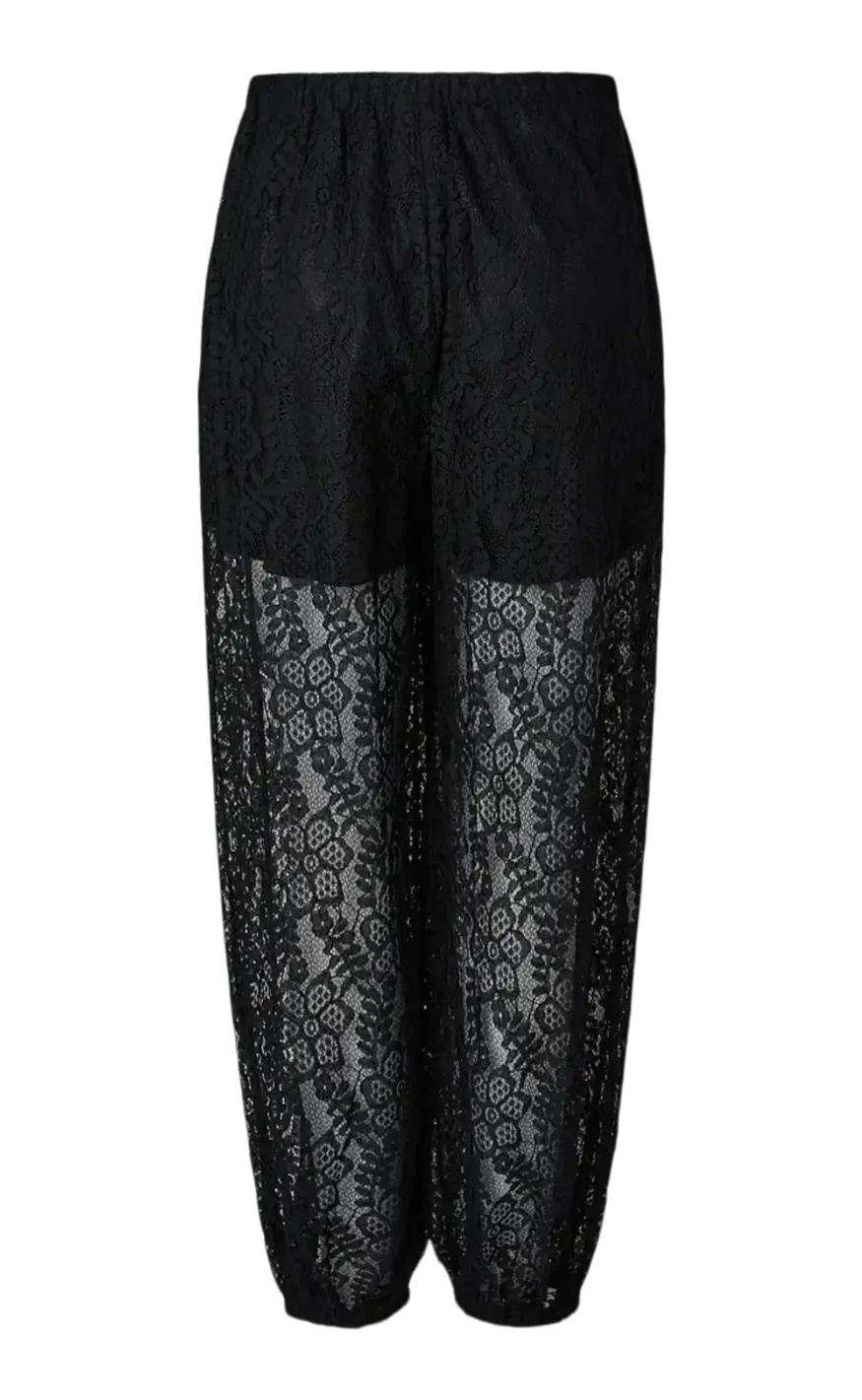 Pieces Bukser - Aline Lace - Black - Image 3