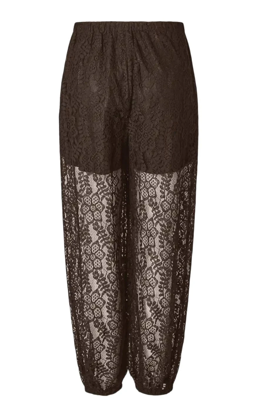 Pieces Bukser - Aline Lace - Hot Fudge - Image 3