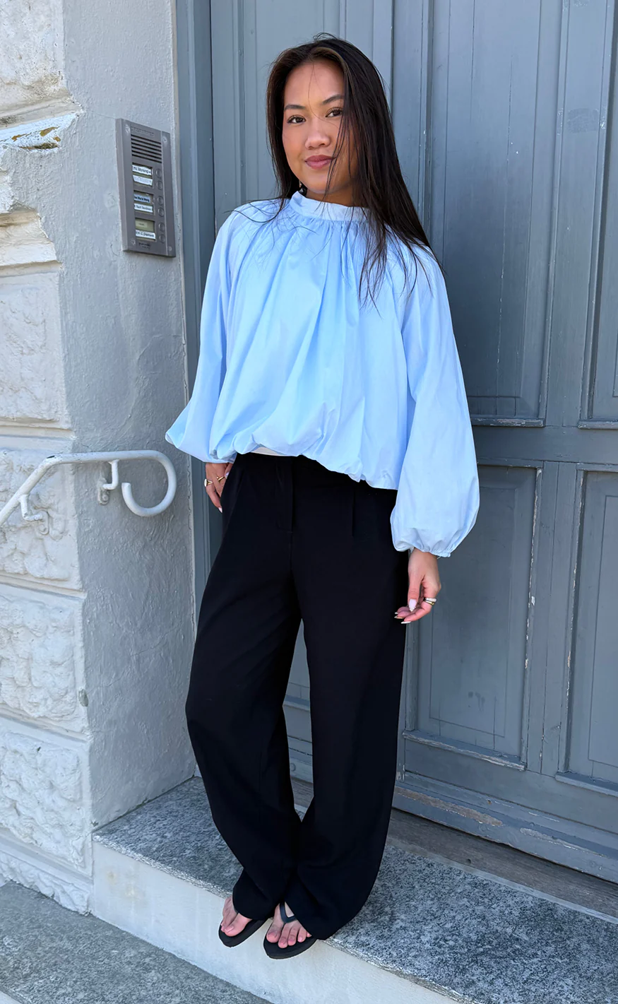 Say INA Copenhagen Bluse - Diana - Light Blue - Image 4