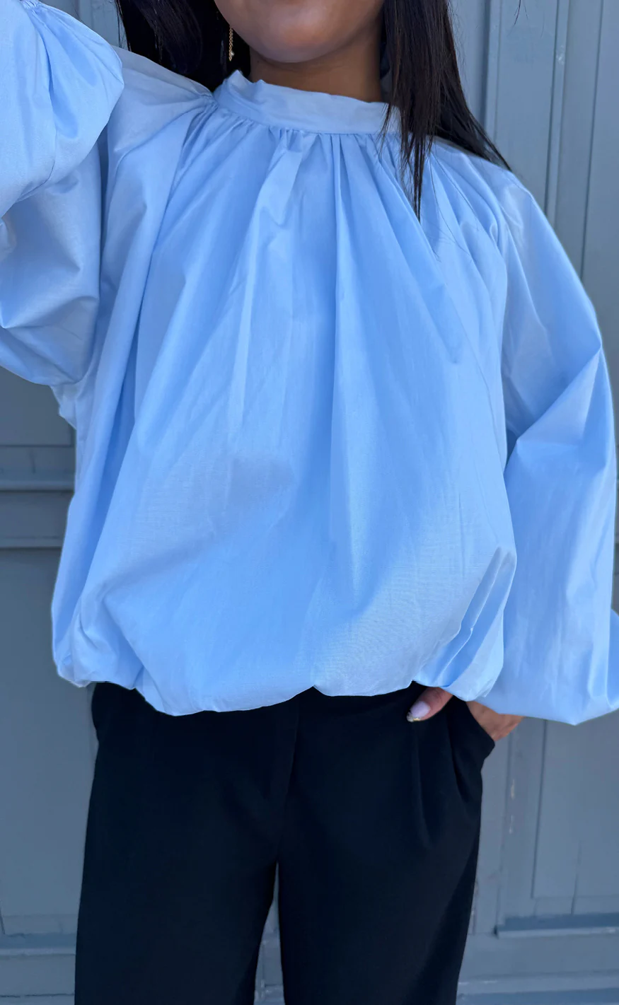 Say INA Copenhagen Bluse - Diana - Light Blue - Image 5