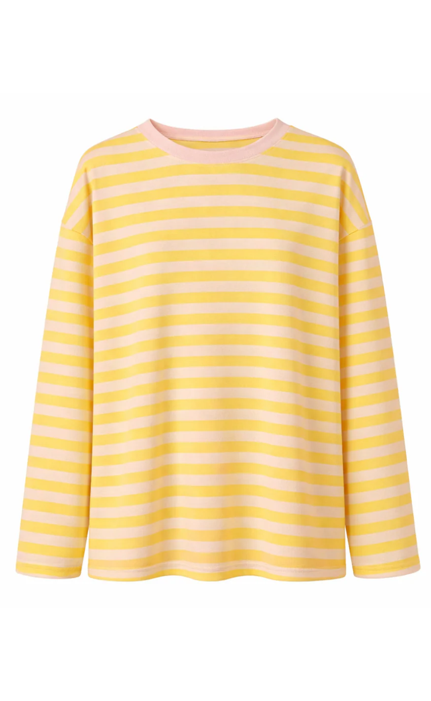 Say INA Copenhagen Bluse - Emilia - Yellow Striped - Image 3