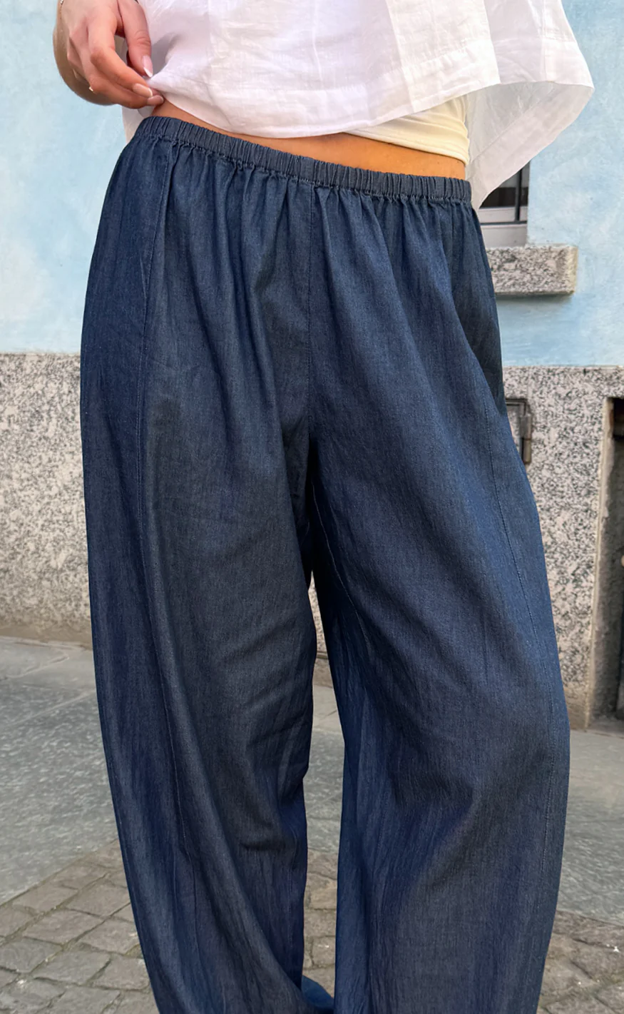 Say INA Copenhagen Bukser - Detia Balloon - Denim Blue - Image 5