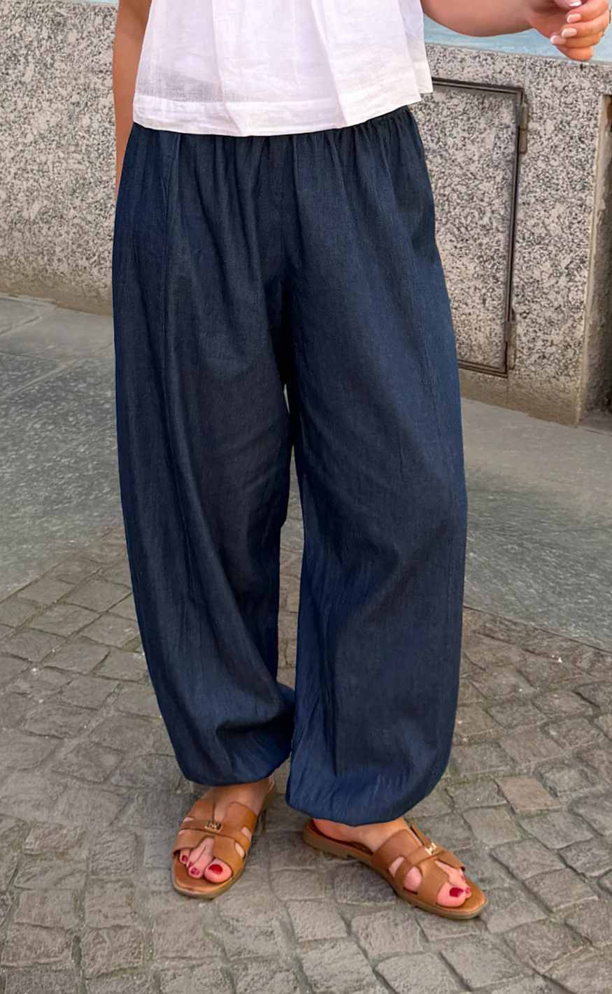 Say INA Copenhagen Bukser - Detia Balloon - Denim Blue - Image 6
