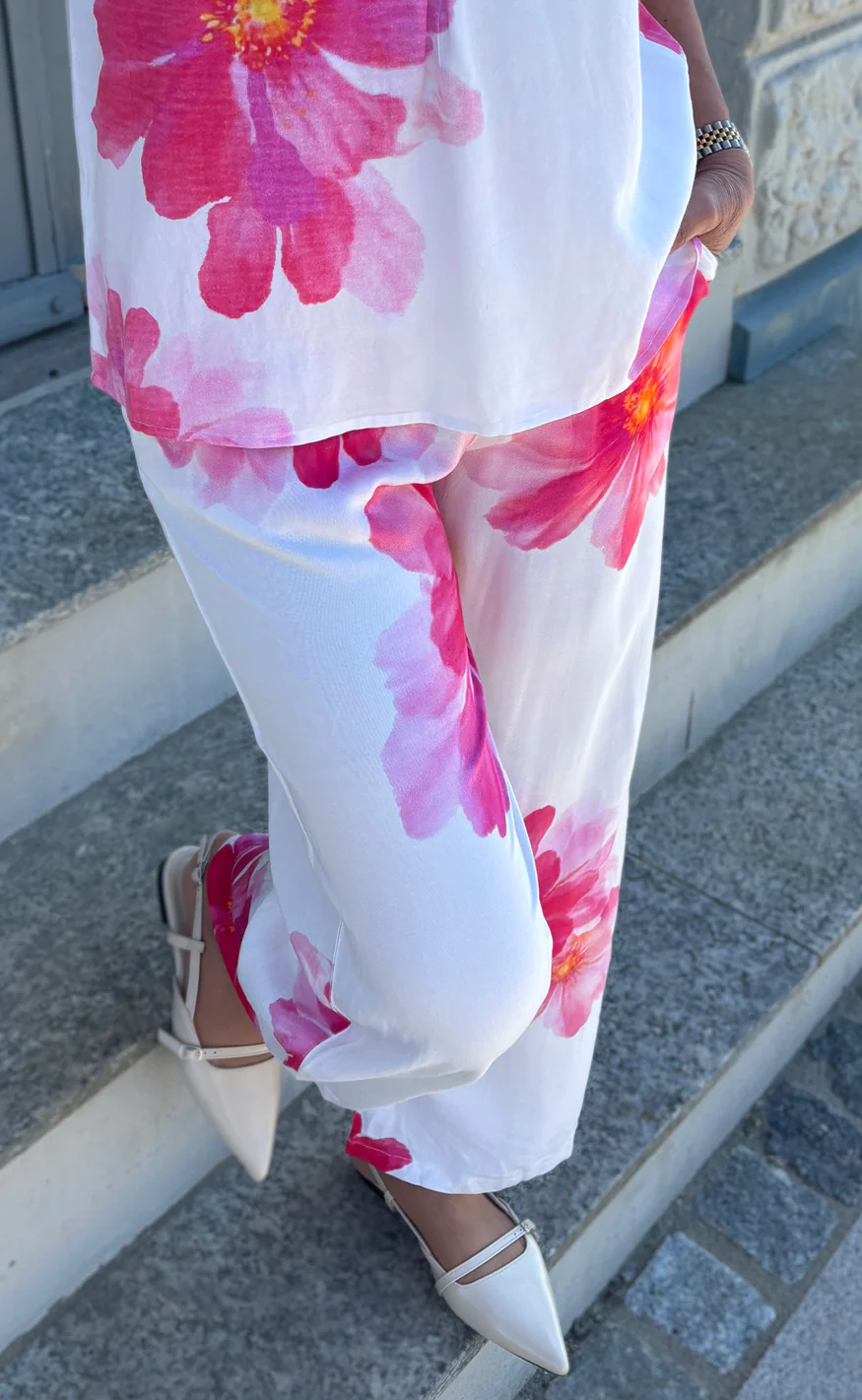Say INA Copenhagen Bukser - Katie Summer - Pink Flower - Image 2