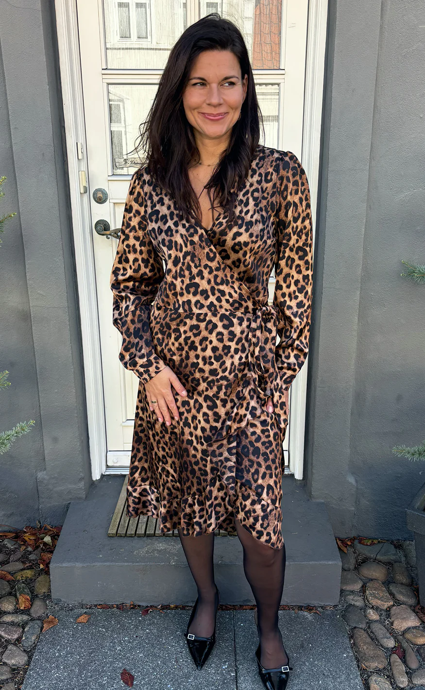Say INA Copenhagen Kjole - Brina Wrap - Leopard - Image 4