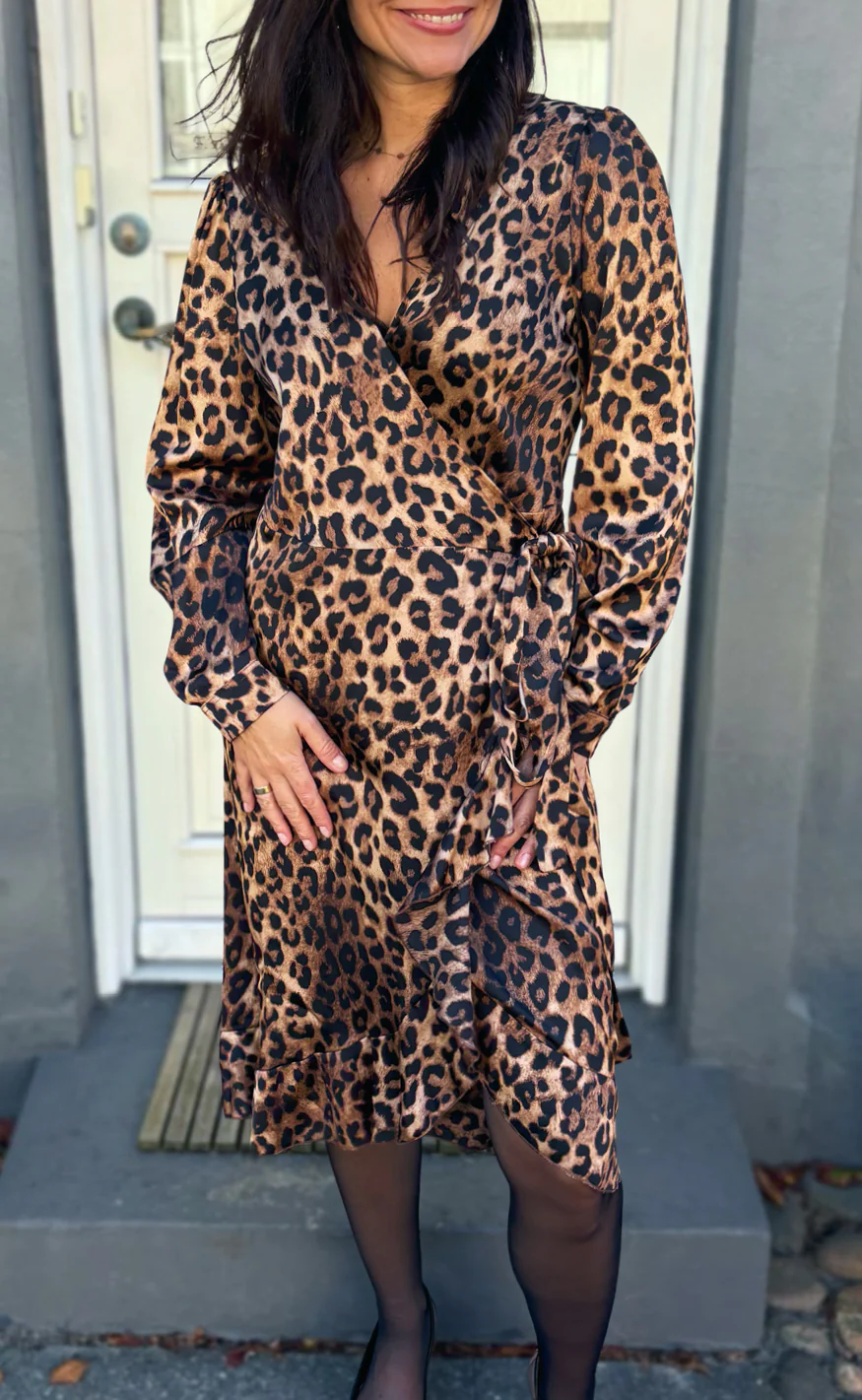 Say INA Copenhagen Kjole - Brina Wrap - Leopard - Image 5