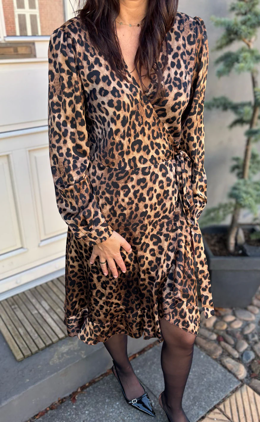 Say INA Copenhagen Kjole - Brina Wrap - Leopard - Image 8