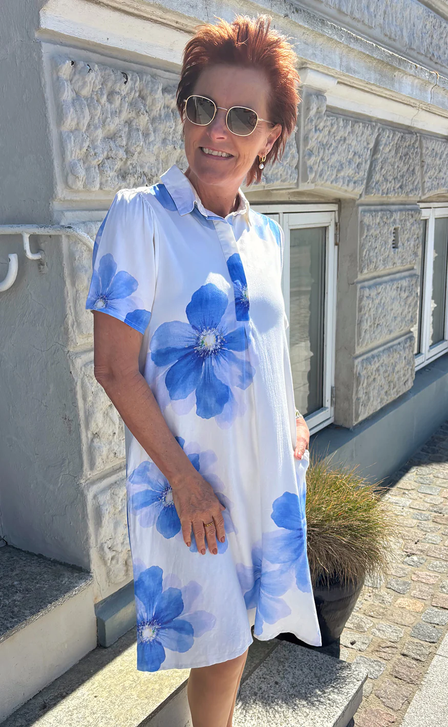 Say INA Copenhagen Kjole - Katie Summer - Blue Flower - Image 2