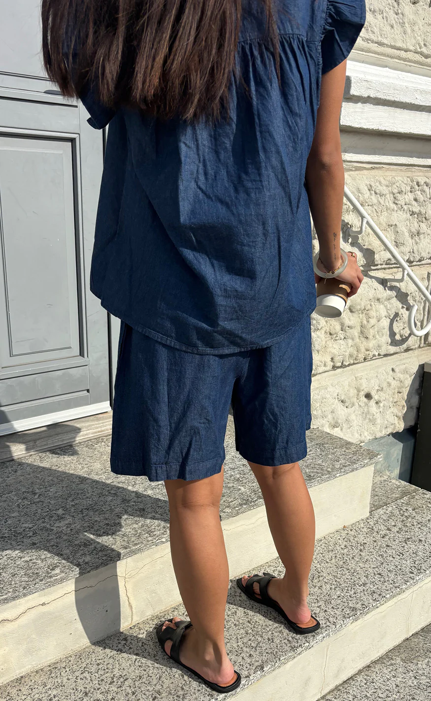 Say INA Copenhagen Shorts - Detia - Denim Blue - Image 5