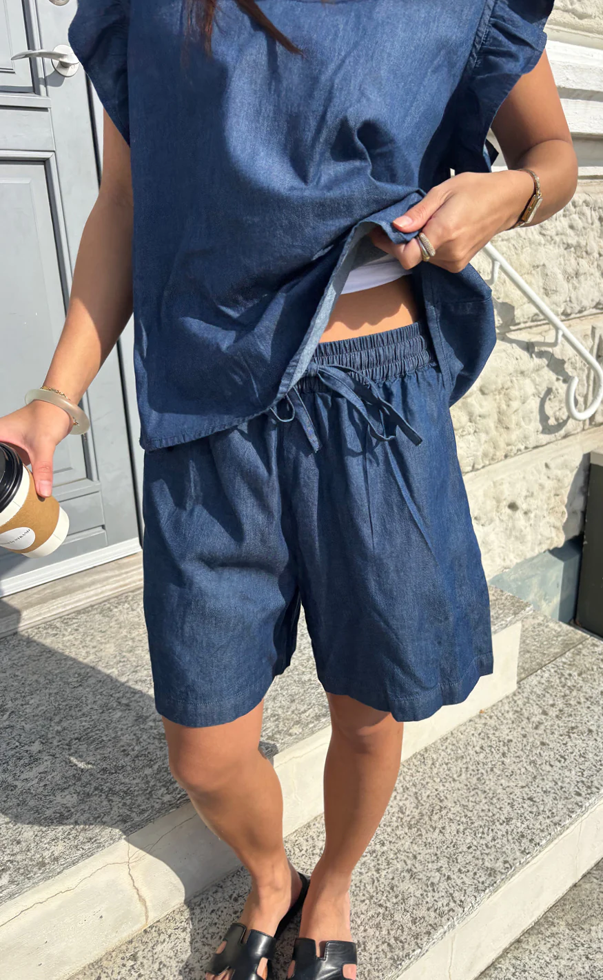 Say INA Copenhagen Shorts - Detia - Denim Blue - Image 7