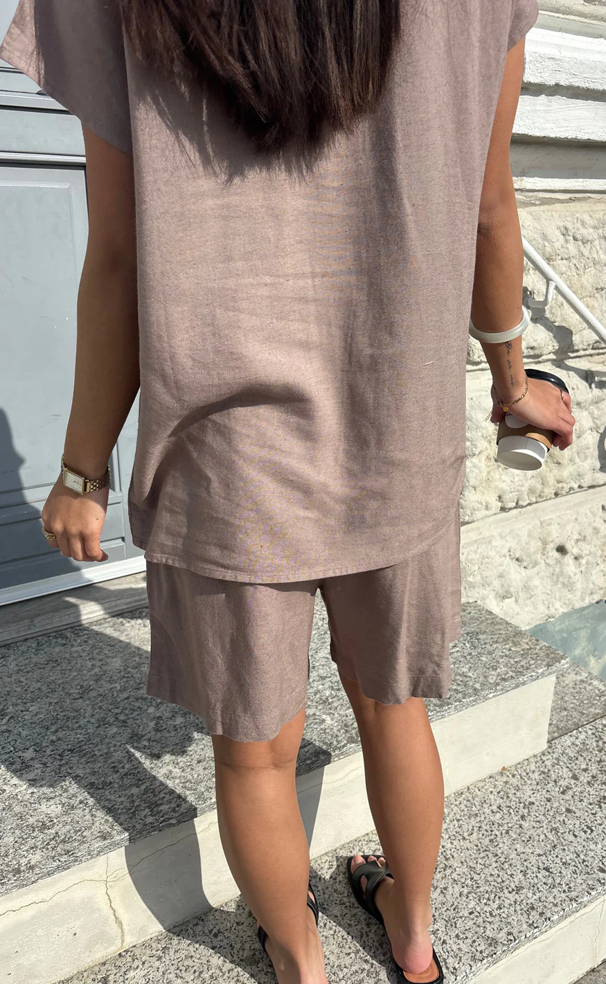 Say INA Copenhagen Shorts - Laura Linen - Brown - Image 10