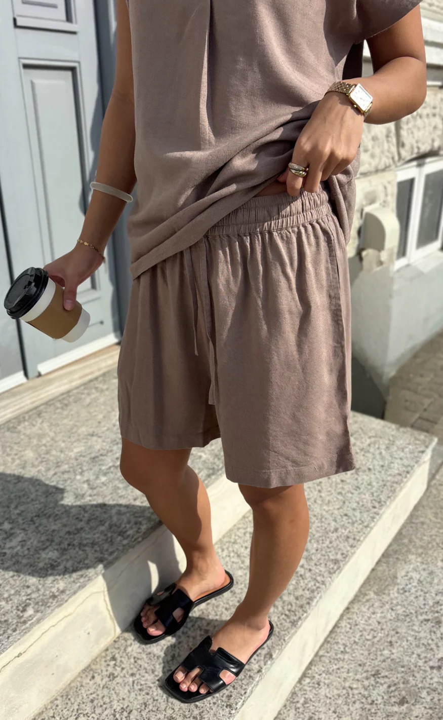 Say INA Copenhagen Shorts - Laura Linen - Brown - Image 9