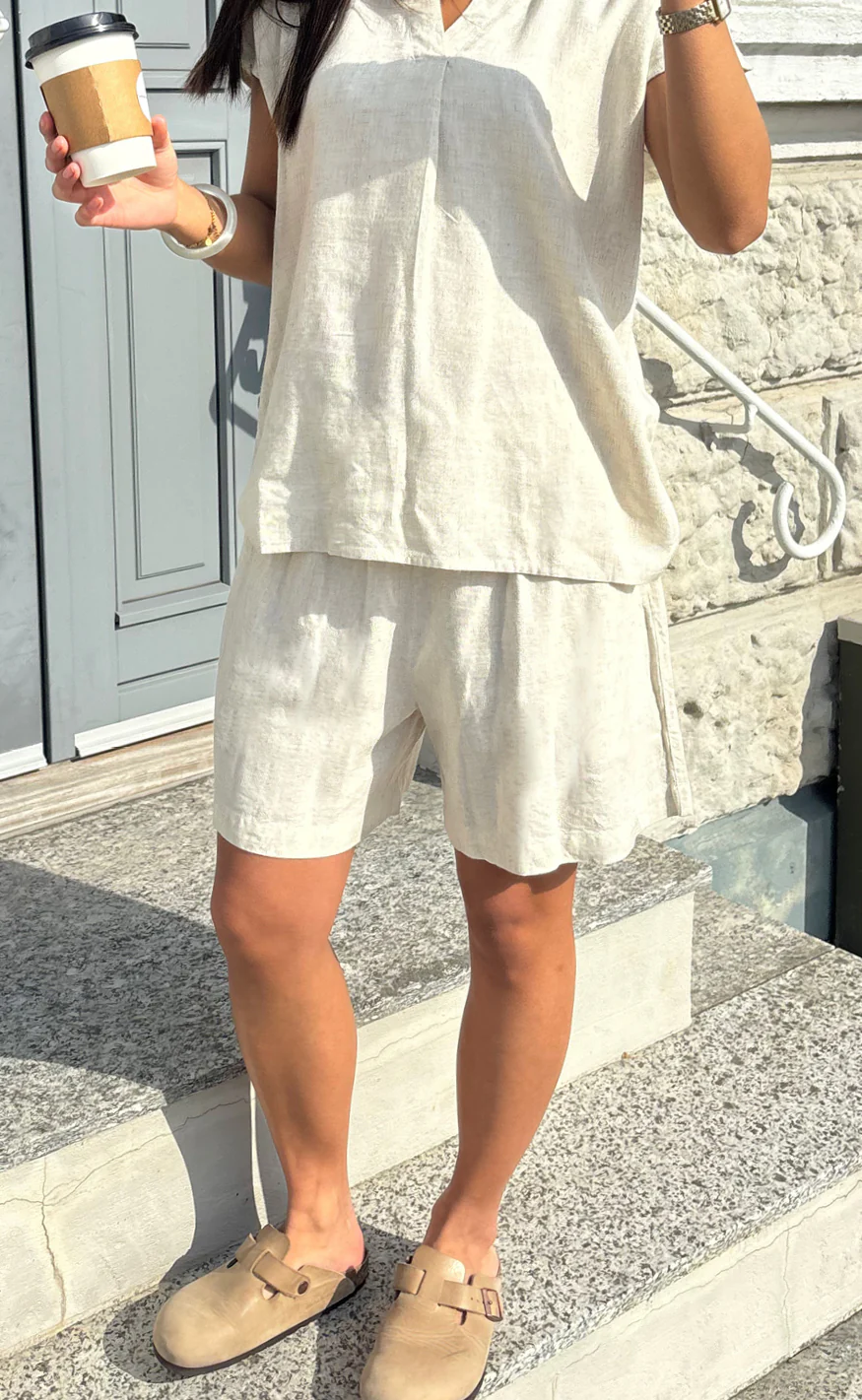 Say INA Copenhagen Shorts - Laura Linen - Sand - Image 5