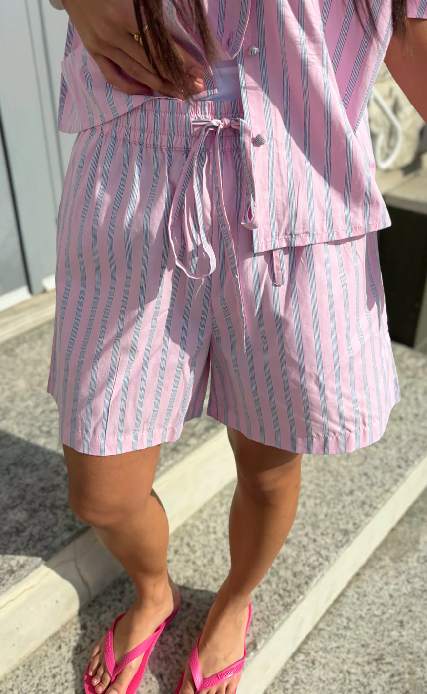 Say INA Copenhagen Shorts - Marika - Pink Striped - Image 6