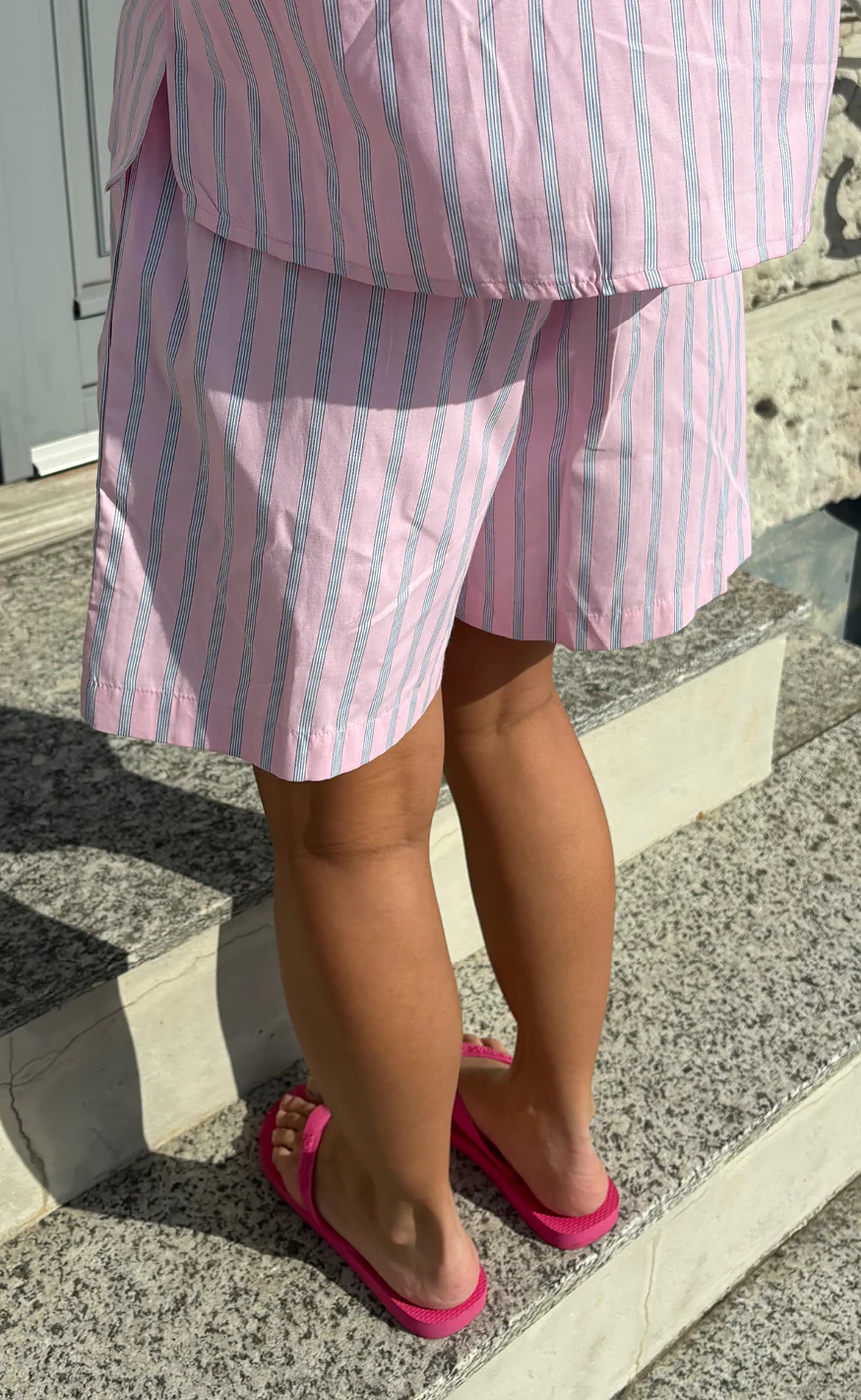 Say INA Copenhagen Shorts - Marika - Pink Striped - Image 8