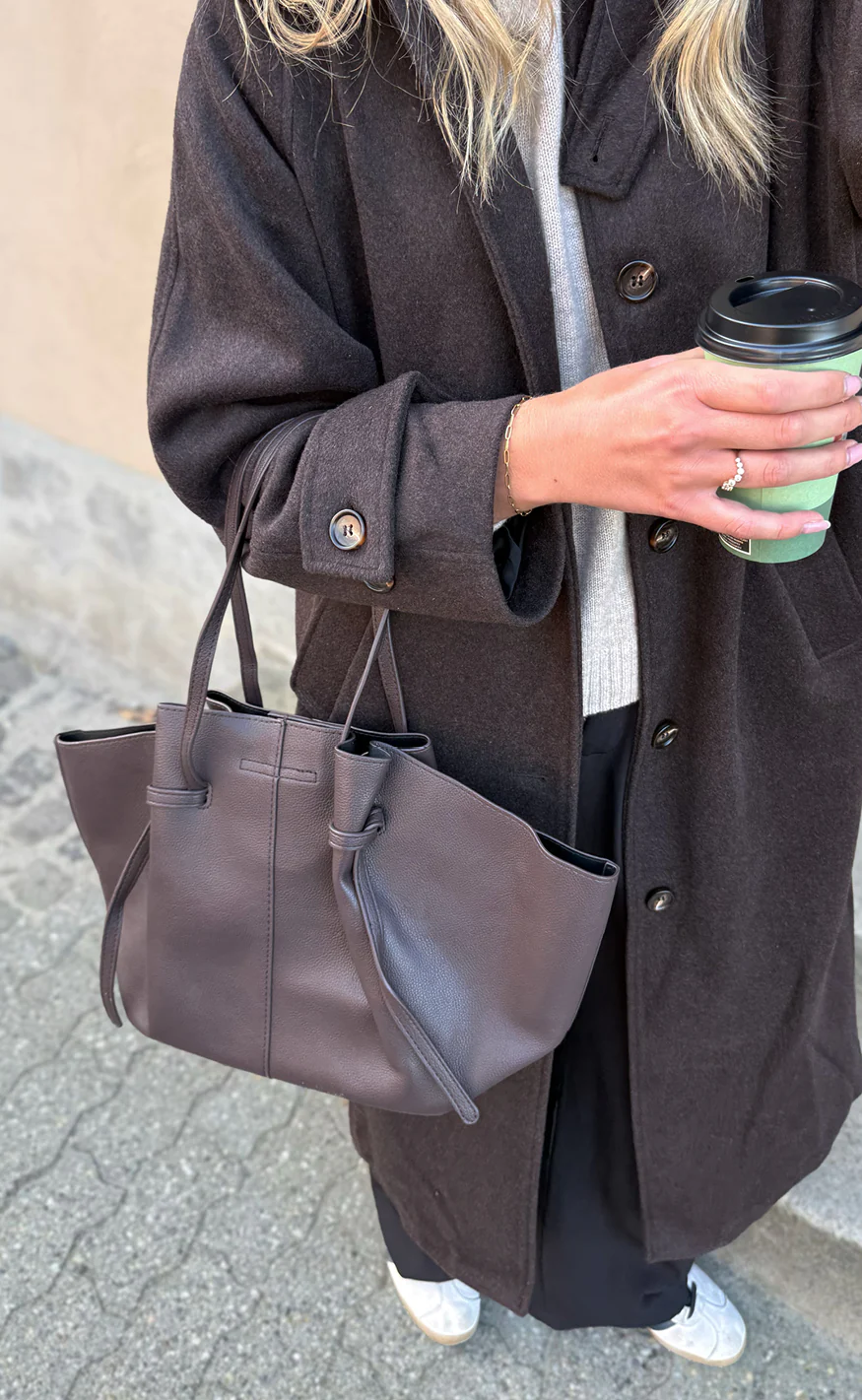 Say INA Copenhagen Taske - Amanda - Dark Brown PU Leather - Image 4