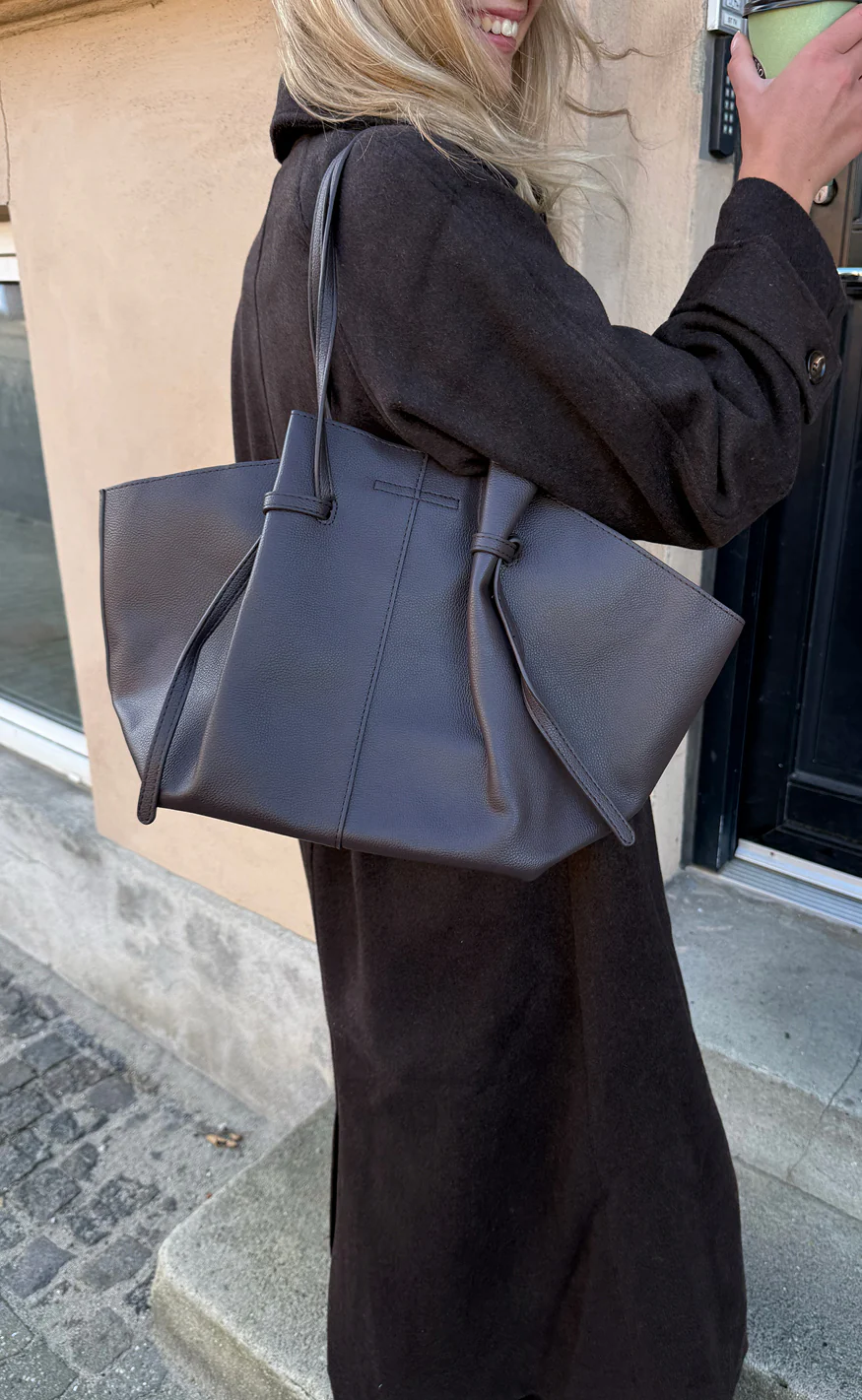 Say INA Copenhagen Taske - Amanda - Dark Brown PU Leather - Image 5