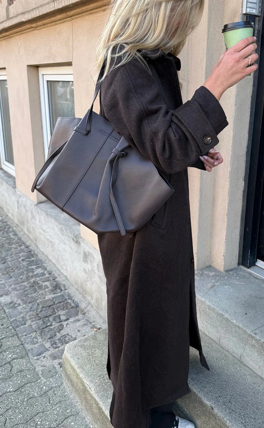 Say INA Copenhagen Taske - Amanda - Dark Brown PU Leather - Image 6