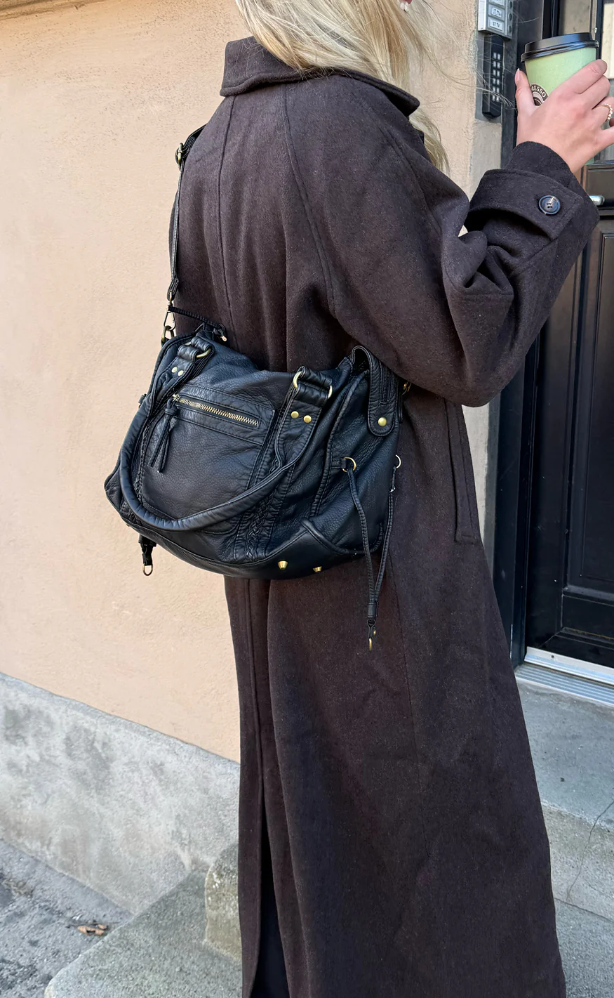 Say INA Copenhagen Taske - Cannes City - Black PU Leather - Image 2