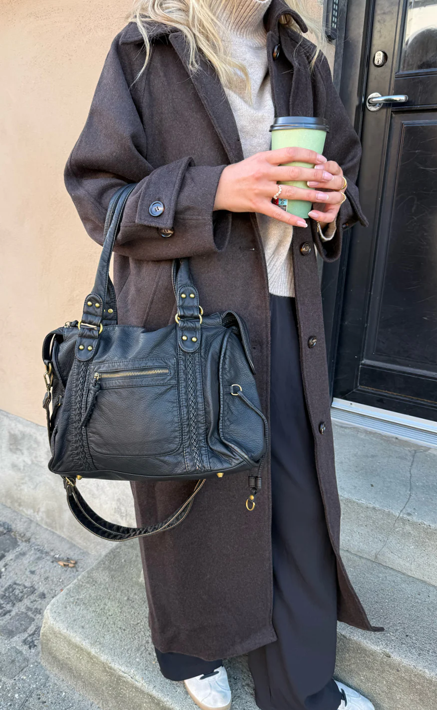 Say INA Copenhagen Taske - Cannes City - Black PU Leather - Image 4
