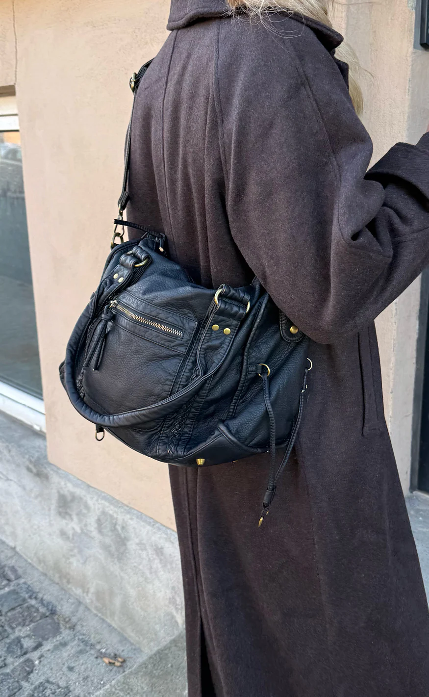 Say INA Copenhagen Taske - Cannes City - Black PU Leather - Image 5
