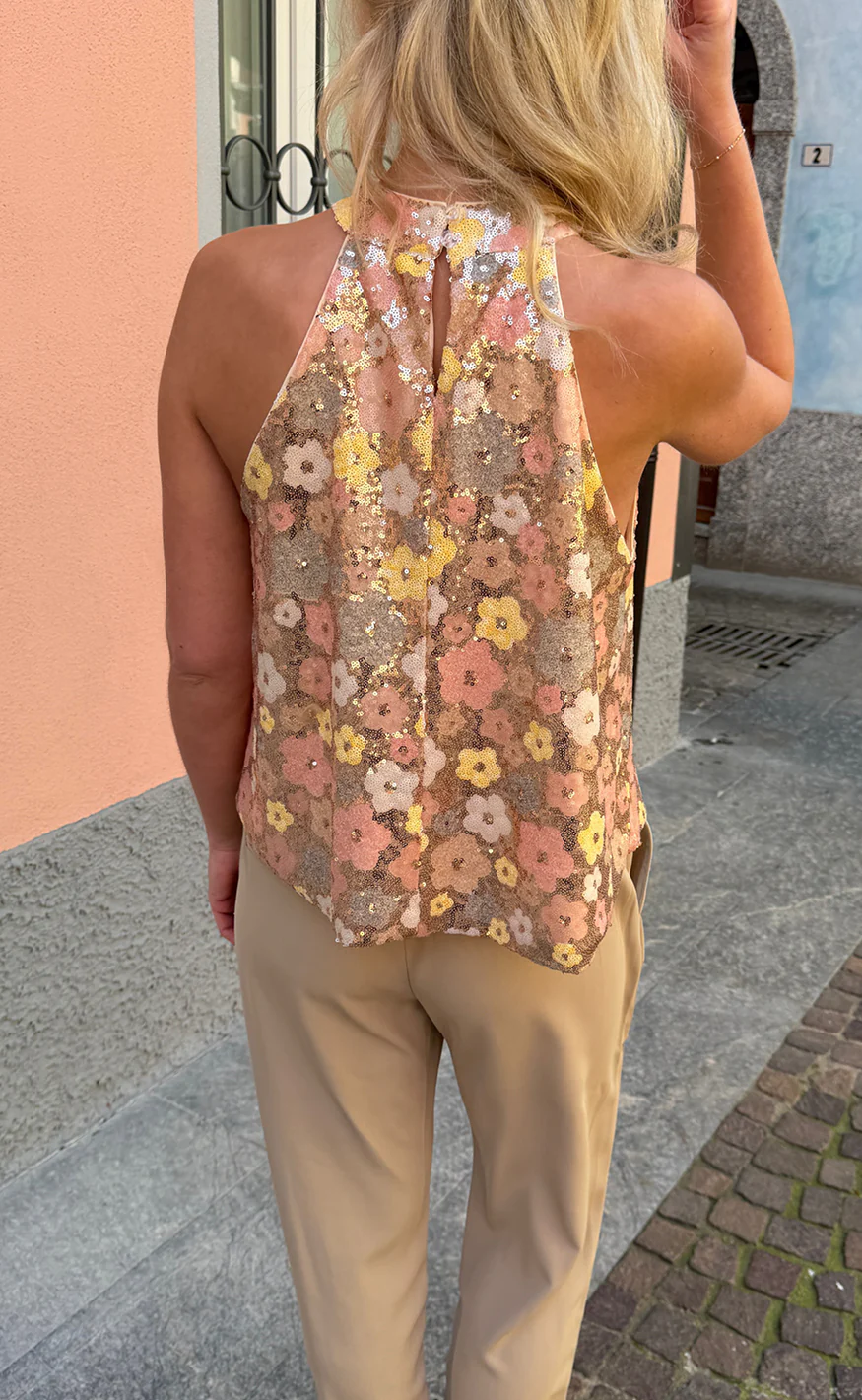 Say INA Copenhagen Top - Ava - Summer Sequin Flowers - Image 6