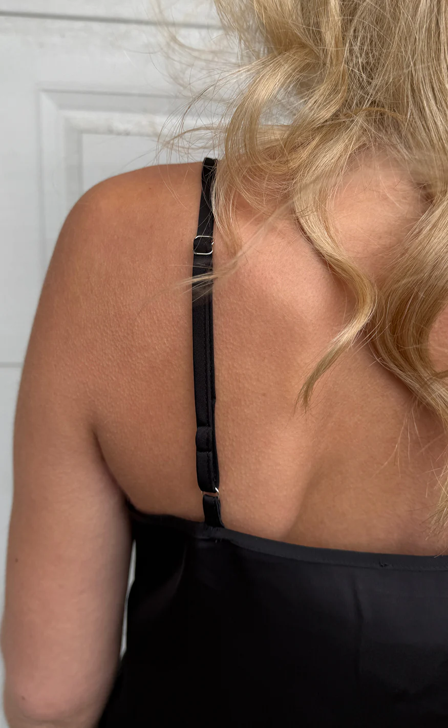 Say INA Copenhagen Top - Lavi Lace - Black Satin - Image 6