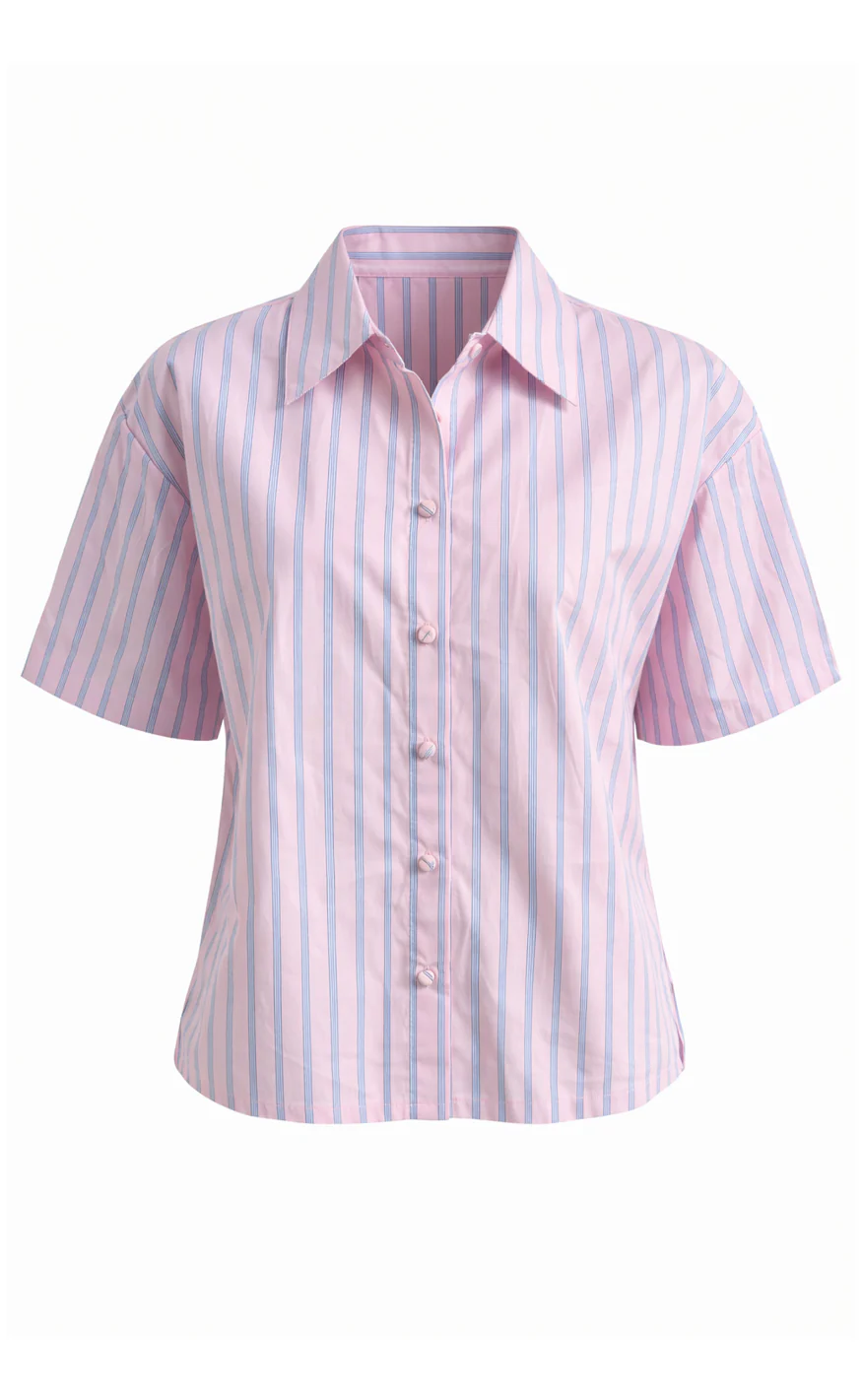 Say INA Copenhagen Skjorte - Marika - Pink Striped - Image 4