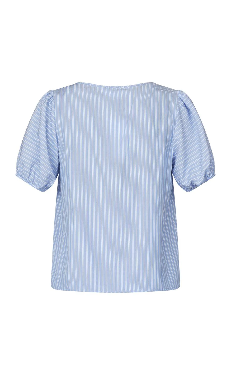 Sister Point Top - ENINA-SS - Blue Stripe - Image 4