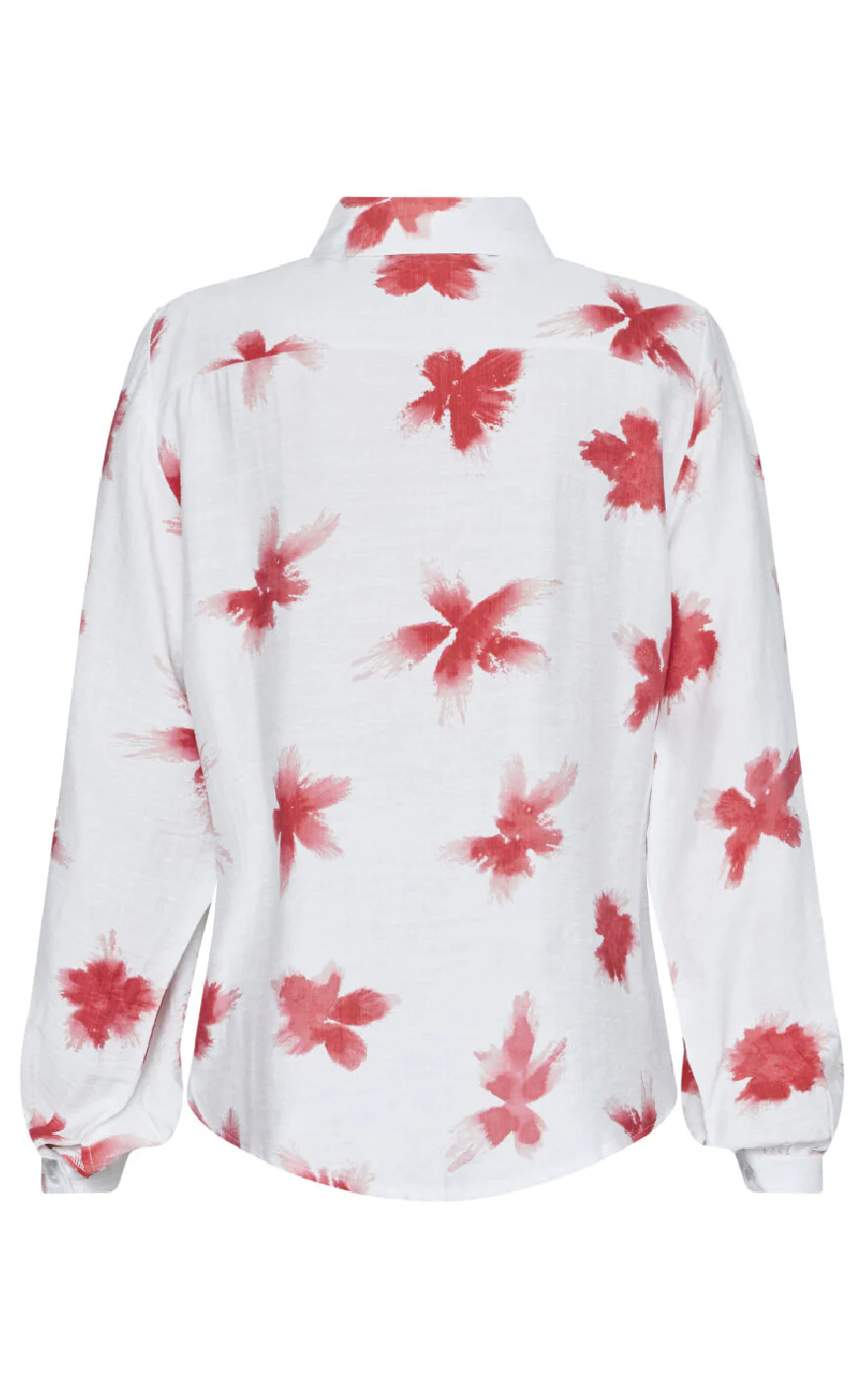 Sisters Point Skjorte - Gada-SH57 - Cream/Red - Image 3