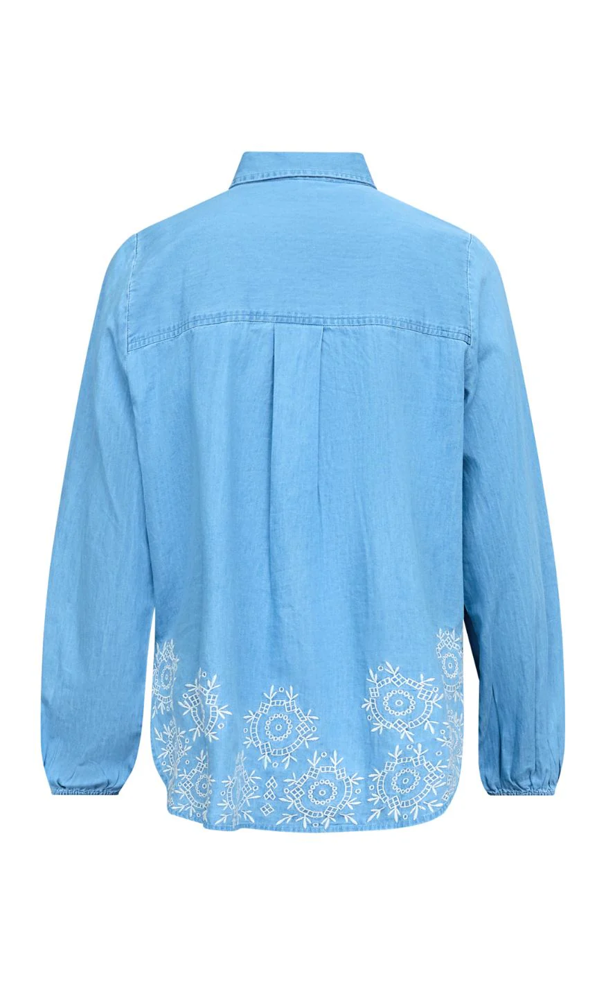 Sisters Point Skjorte - ISTEA-SH8 - L. Blue Denim - Image 3