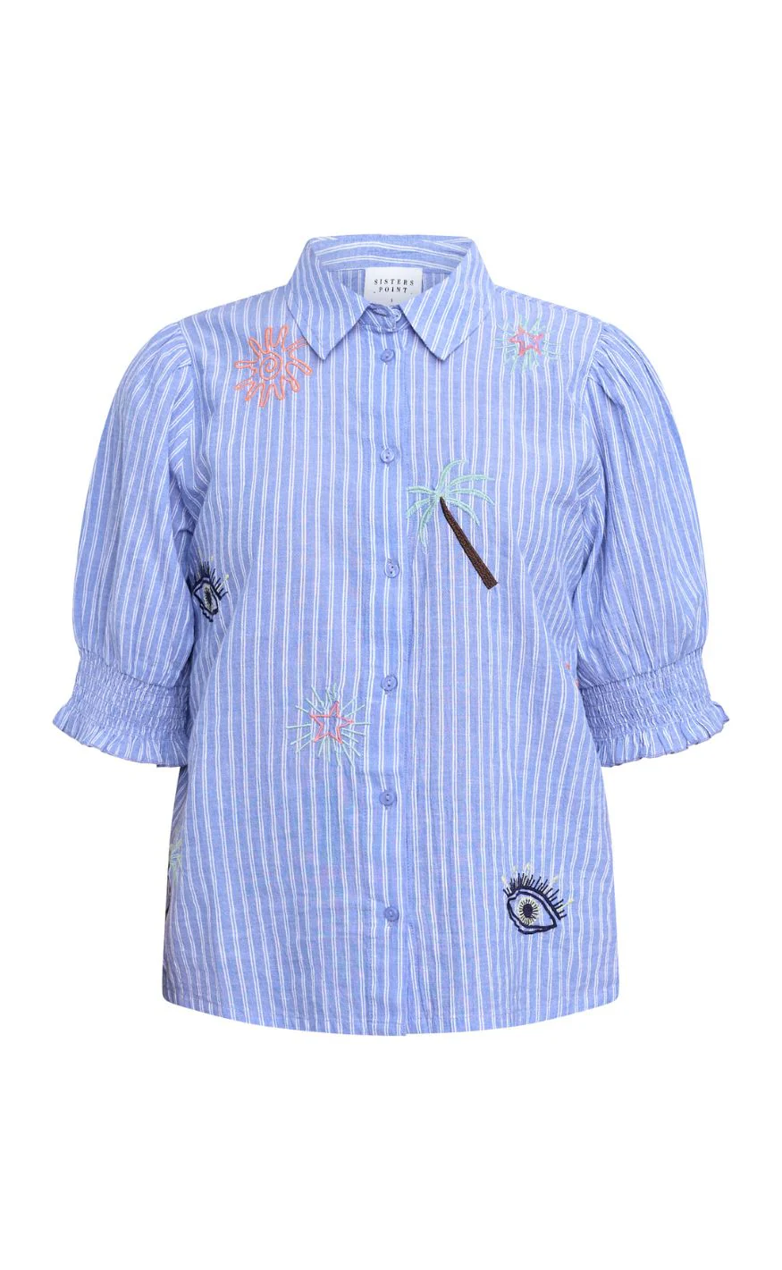 Sisters Point Skjorte - ISOLA-SS14 - Blue Stripes Beach - Image 2