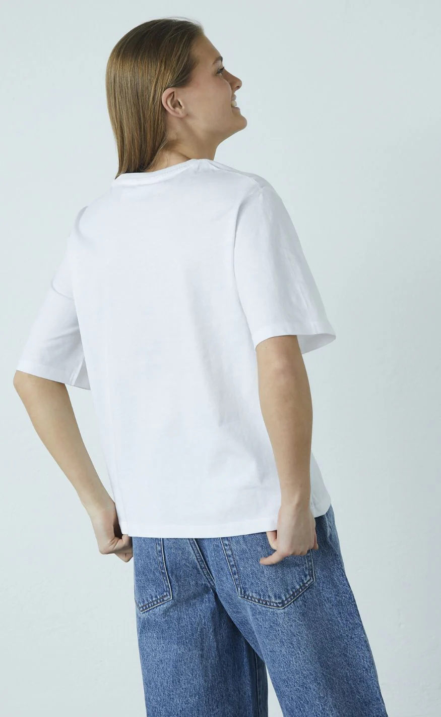 Sisters Point T-shirt - HEDA-LOOSE.SS12 - White/Navy - Image 3