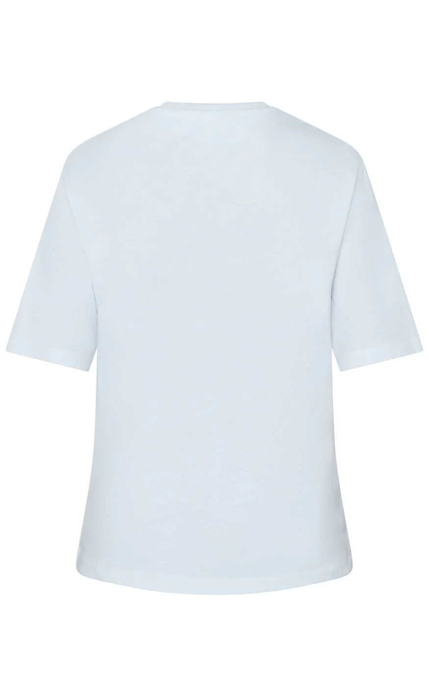 Sisters Point T-shirt - HEDA-LOOSE.SS12 - White/Navy - Image 4