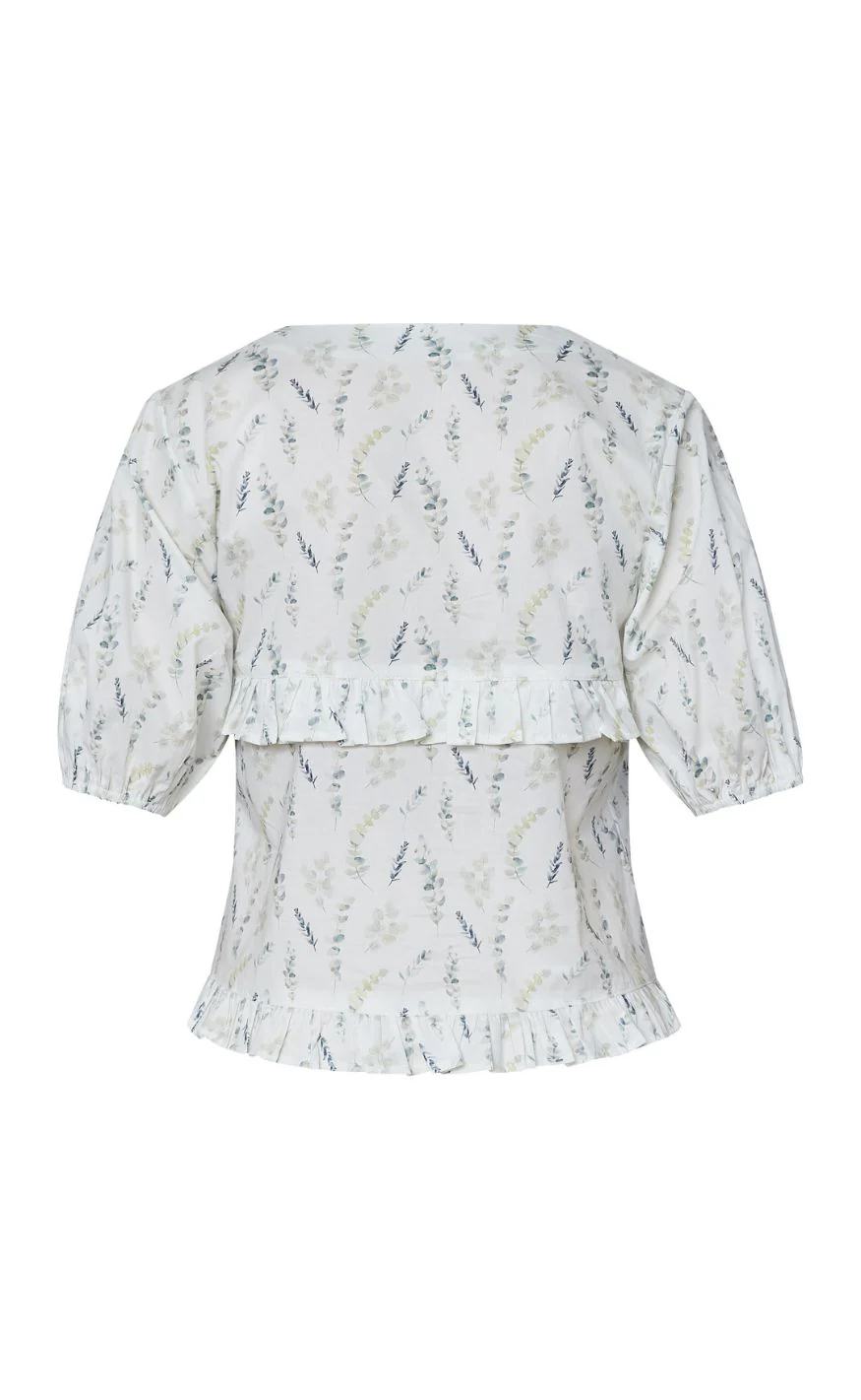 Sisters Point Top - INUSA-TIE2 - Cream/Flower - Image 4