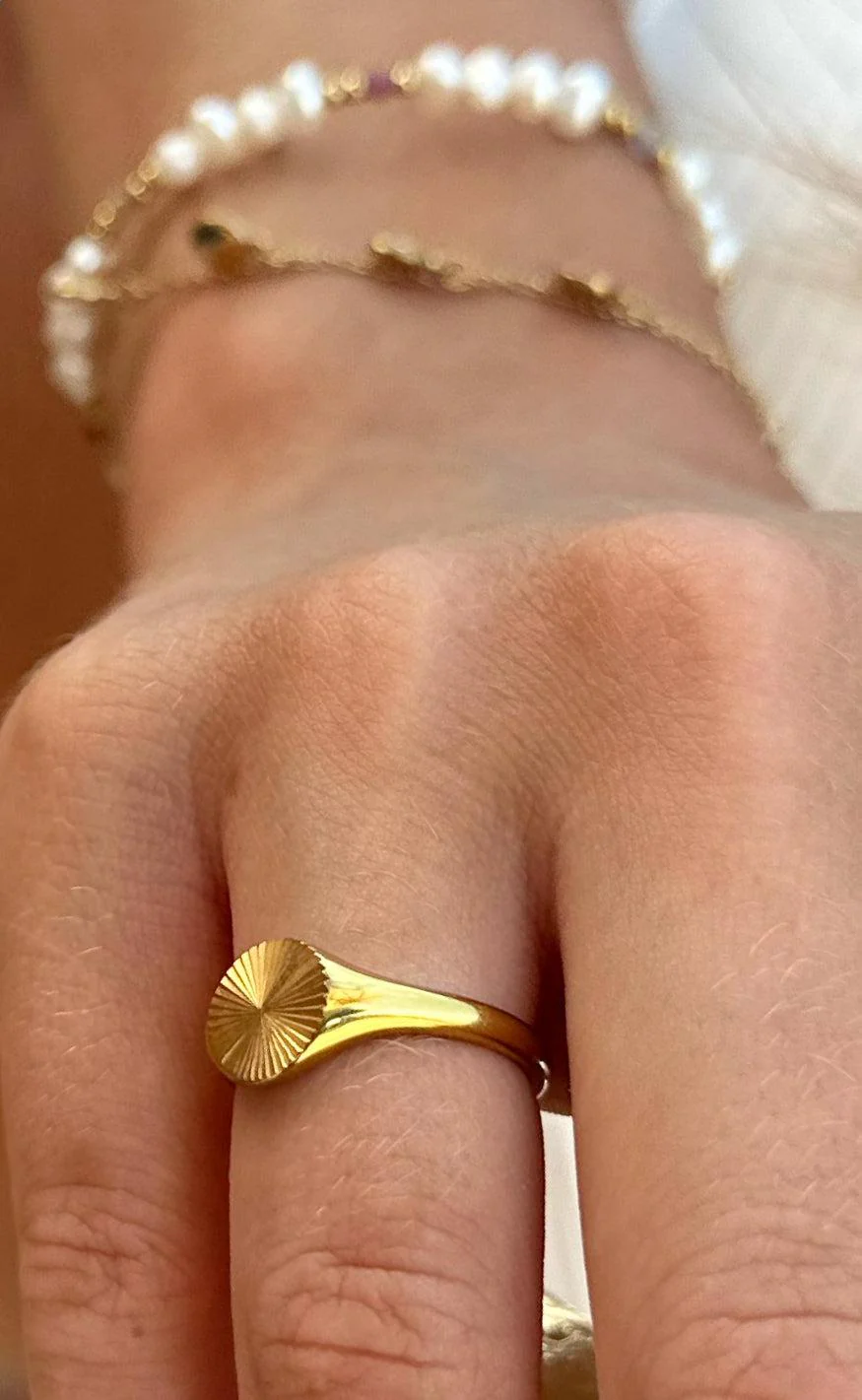 Smykkeli Copenhagen Ring - Brooklyn - Gold Colour - Image 9