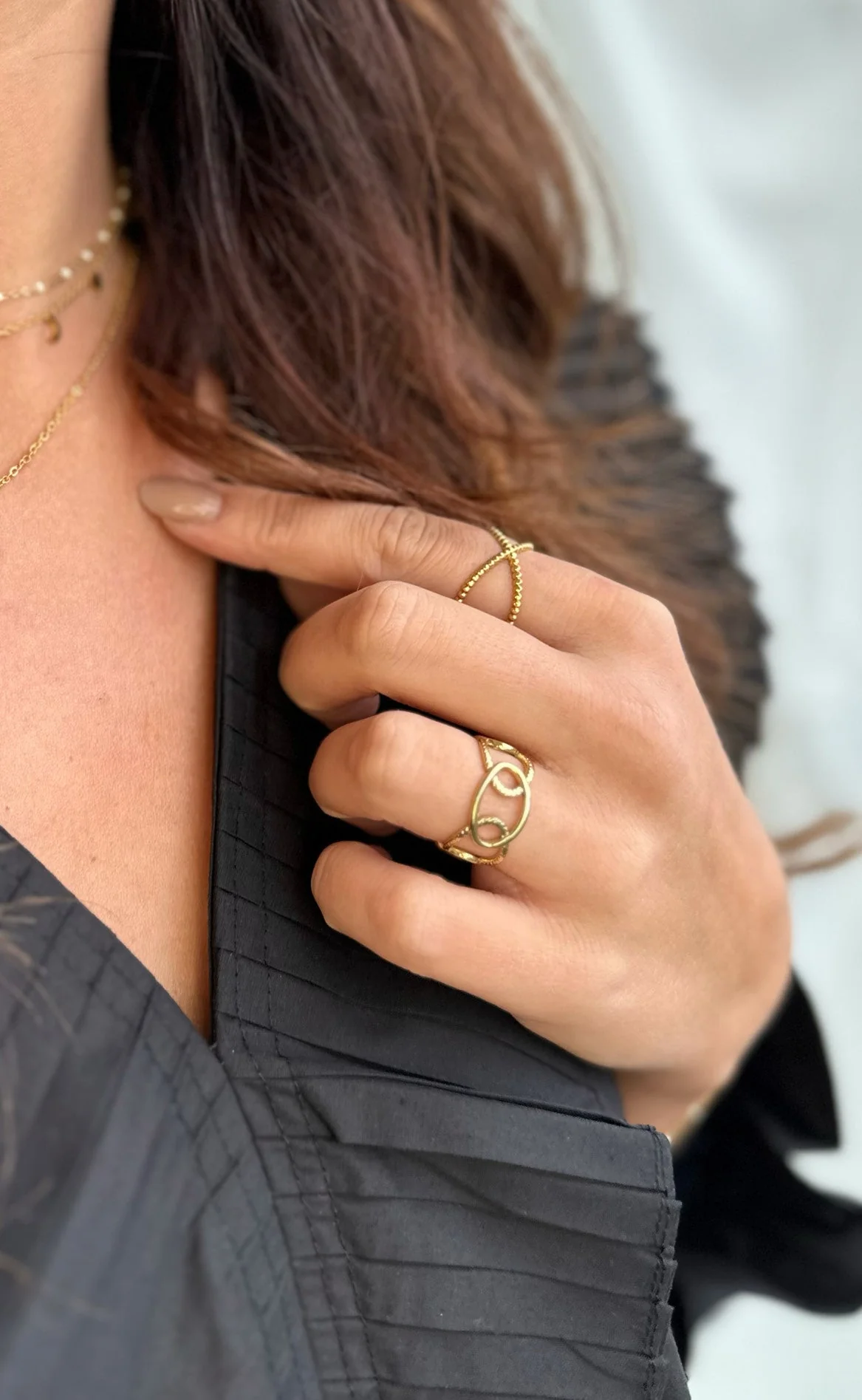 Smykkeli Copenhagen Ring - Svaneke - Gold Colour - Image 3