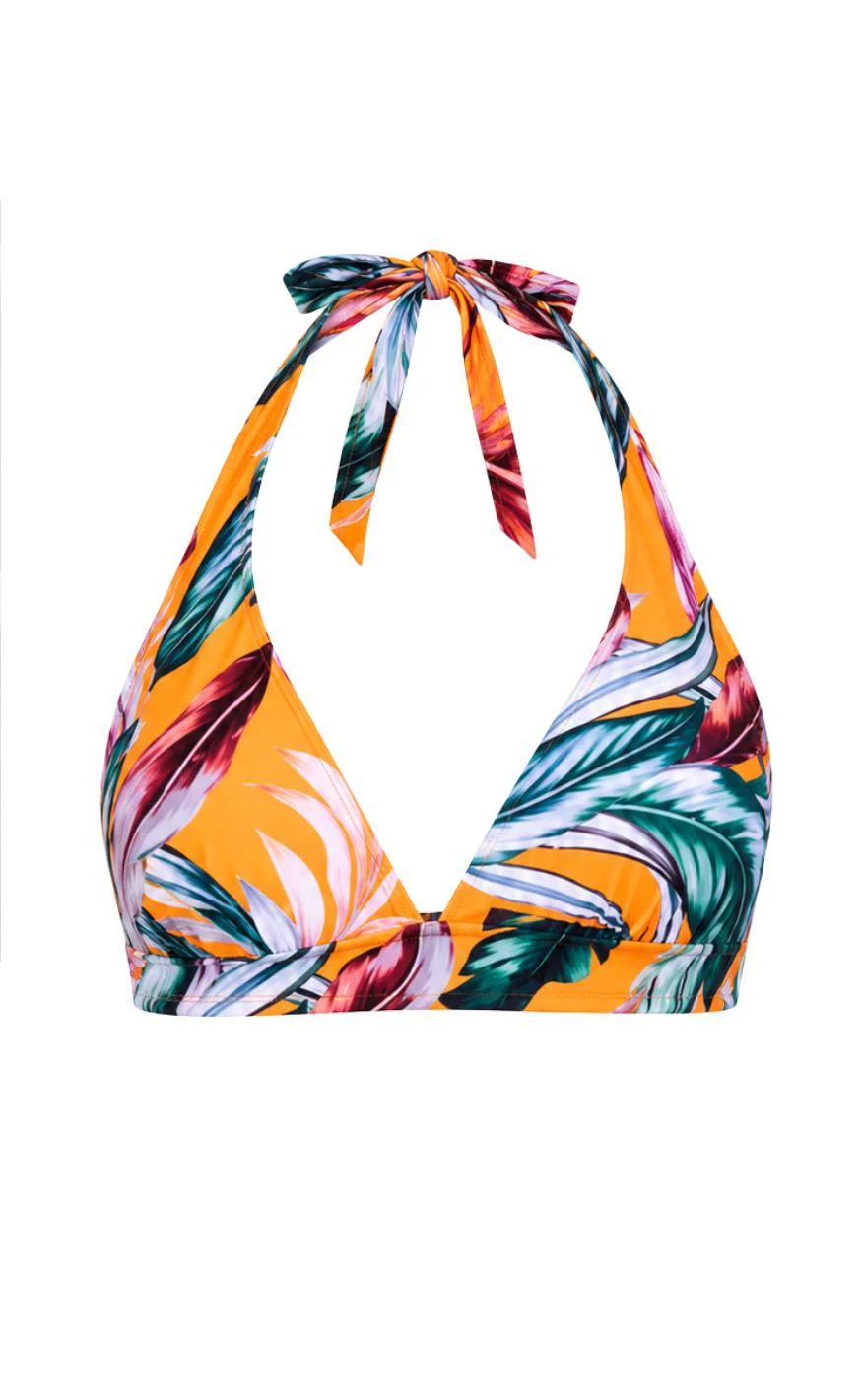 Unica Copenhagen Bikini Top - Cami - Orange Tropical - Image 2